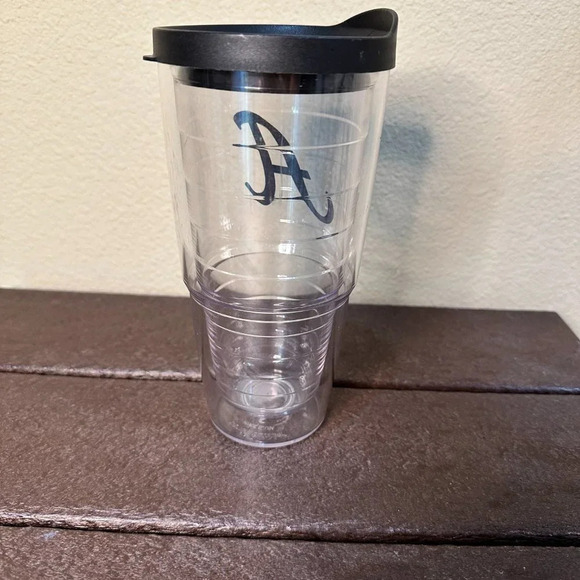 COPY - 24 Oz TERVIS Black Monogrammed “A” Like New Drinks Cup Tumbler Mug - Picture 5 of 6